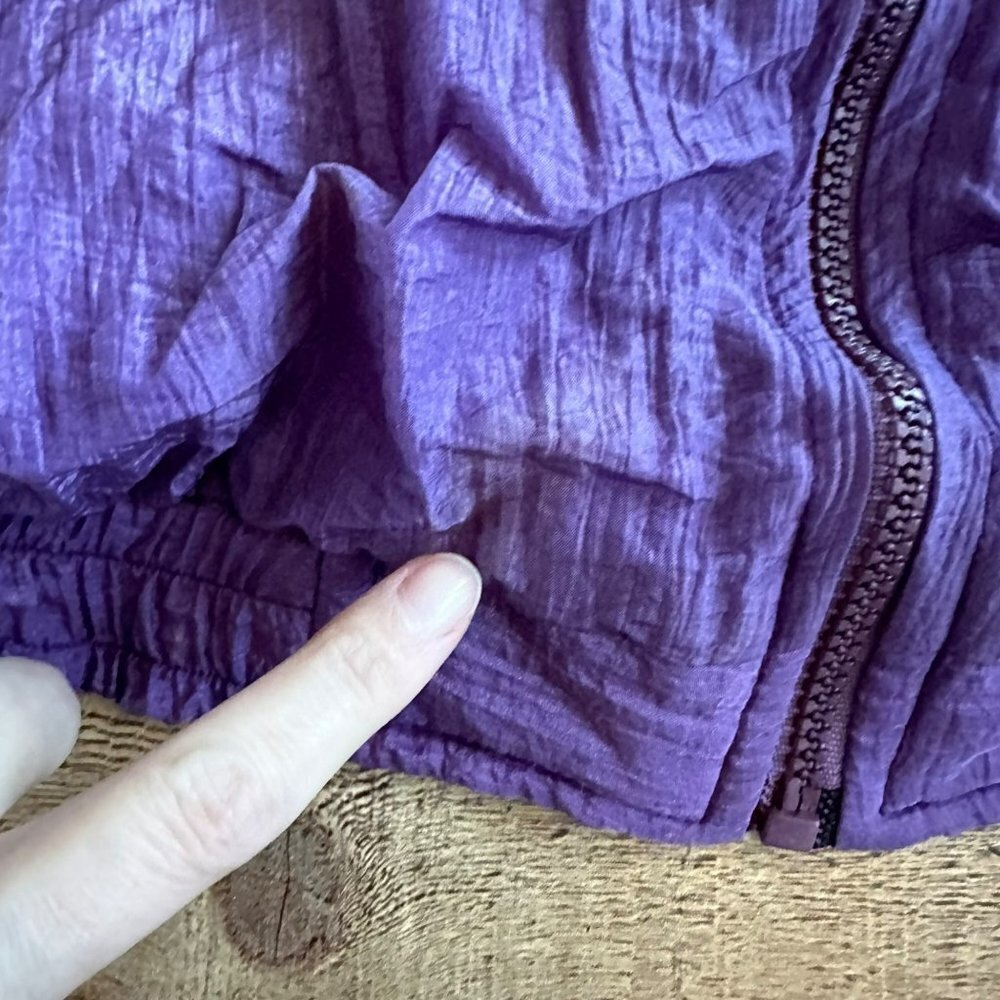Sufi Womens Vintage Track suit Cinched Cropped Pant and Sleeves in Purple - Picture 9 of 16
